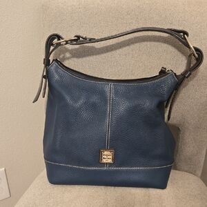 Dooney & Bourke Blue Leather Hobo Bag